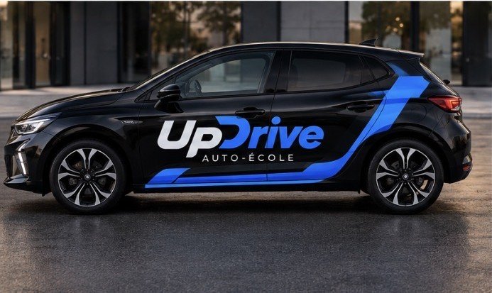 Voiture UpDrive vue de profil